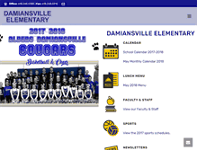 Tablet Screenshot of damiansvilleelem.com